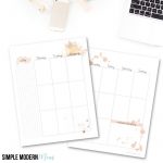 Happy Planner Vertical Layout Printable