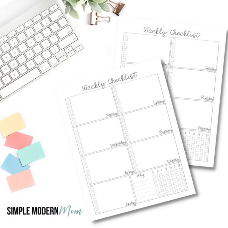 Weekly Printable Planner Pages